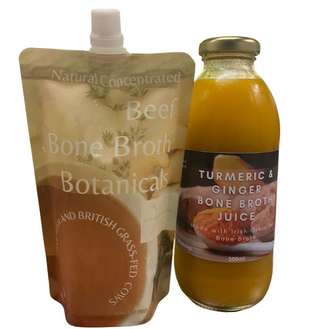 Made in the UK Premium Quality Bone Broth with Botanicals and Turmeric Bone Broth Juice