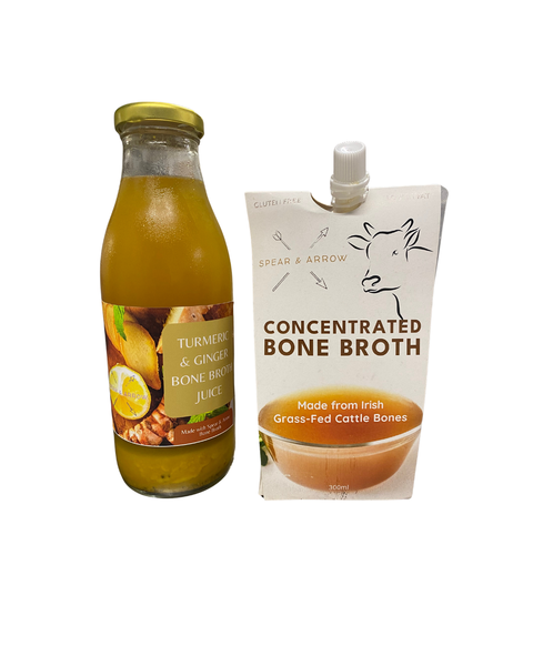 Natural Bone Broth premium quality - Plain and Turmeric Bone Broth Juice