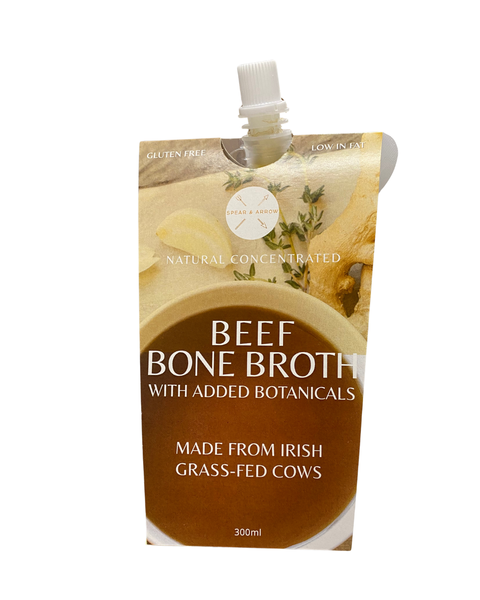 Grass Fed Bone Broth | Made with Natural Botanical Ingredients | 2 x 300ml Pouch