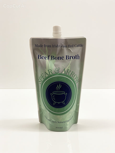 Natural Beef Bone Broth (700ml) Plain x 2 pouches