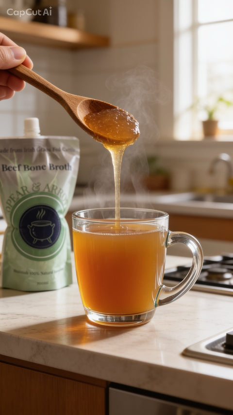 Natural Beef Bone Broth (700ml) Plain x 2 pouches