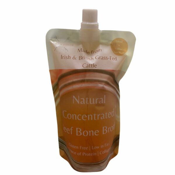 1 x 300ml pouch, Natural Beef Bone Broth (Plain)