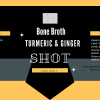 Turmeric and Ginger Shot label