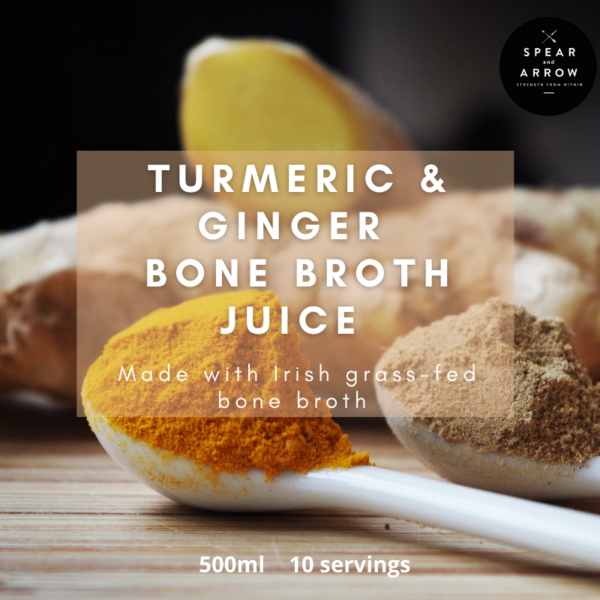 Turmeric and Ginger Bone Broth Juice
