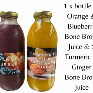 Turmeric and Ginger and Orange and Blueberry Bone Broth Juice