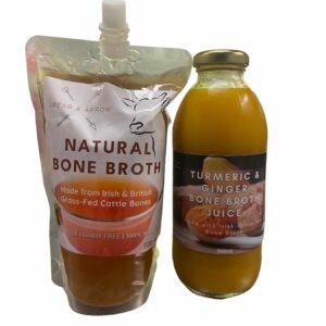 500ml Pouch & 500ml Juice, Larger Pouch Natural Beef Bone Broth (500ml)